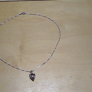 $4 Silver & Pearl Necklace